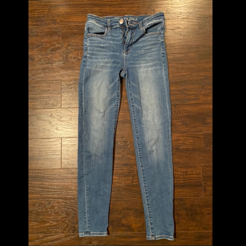 2 pairs of american eagle high waisted jegging